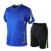 Men's Ice Silk Running Sports Suit - Quick Dry Gym T-Shirt & Shorts Set - Summer Workout Clothes For Jogging, Fitness - Breathable & Lightweight_viptrois.com