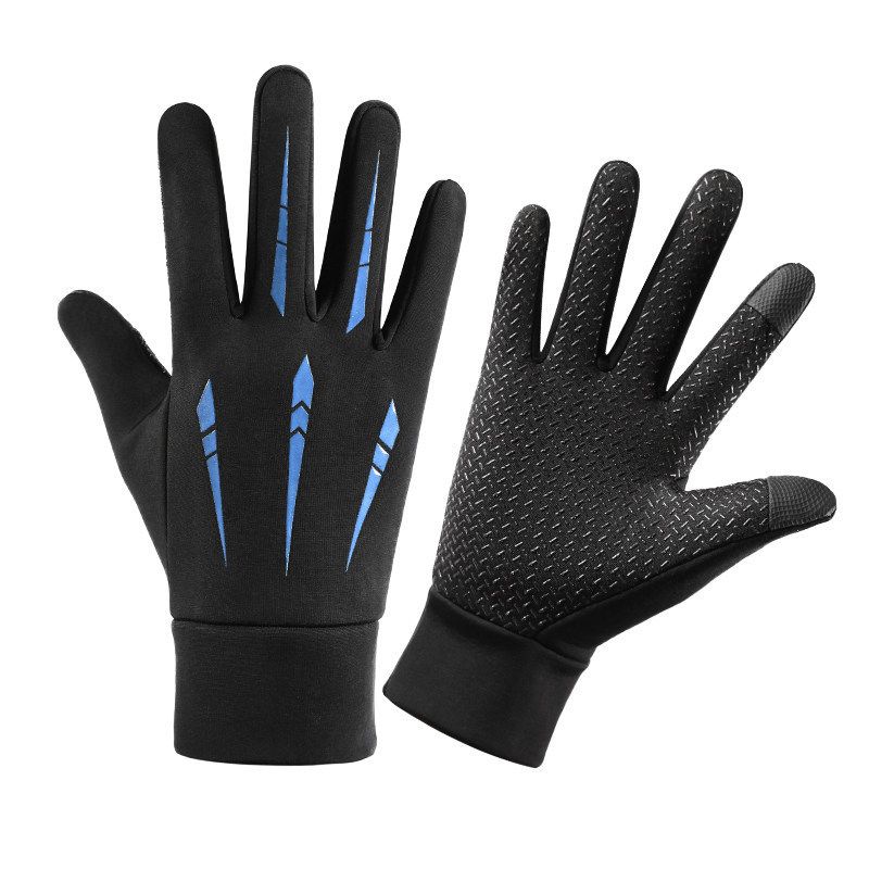 Outdoor Autumn And Winter Cold Proof Windproof Waterproof Men's Full Finger Cycling Equipment Cycling Takeaway Warm Gloves_viptrois.com
