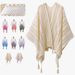 Gradient Color Spring And Summer Thin Hollow Out Outfit, Large Shawl, Women's Ethnic Cloak, Qinghai Yunnan Decorative_viptrois.com