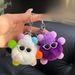 Bag Charms Real Rex Rabbit Fur Small Coal Ball Elf Cute Plush Doll Coal Ball Pendant Keychain Bag Pendant Small_viptrois.com