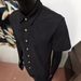 Men's Casual Loose Multi-color Beachwear Corduroy Short Sleeve Two-piece Set_viptrois.com