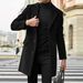 Men's British Woolen Coat For Autumn And Winter, Simple And Versatile Suit Jacket, Trendy Business Casual Coat_viptrois.com