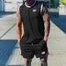 2024 Summer Cross-border New Casual Sports Basketball Suit Men's European And American Trend Sleeveless Top Men's_viptrois.com