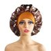 Wide brim color square night cap print round cap print home cap Soft hair care cap larger_viptrois.com