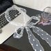 2025 New Organza Polka Dot Long For Women Summer Transparent Lightweight Atmosphere Versatile Ribbon Scarf_viptrois.com