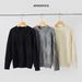 Nordmann APO Clothing|Cross-Border Men's Sweater High-End Autumn Loose Round Neck Laz Old Mone Stle Color-Block Knitwear_viptrois.com