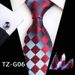 Unisex Men's tie square Pocket towel Cufflinks three-piece yarn-dyed jacquard business suit accessories_viptrois.com