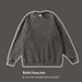 Loom 425g Heavy Washed Vintage Wax-Dyed Crew Neck Men's Sweatshirt European Size Oversized Trendy Hip-Hop Top_viptrois.com