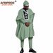 Men's clothing African Men's dress four-piece set coat + top + pants + hat_viptrois.com