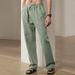 Men's Hip-Hop Breathable Linen Loose Fit Casual Pants For Spring & Summer – Comfortable & Stylish_viptrois.com