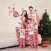 Christmas Snowman deer letter striped Christmas family dress printed home wear_viptrois.com