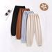 Mother & Kids INS Girls Sports Thickened Trousers Boys And Girls Casual Trousers Children's Autumn Clothes_viptrois.com