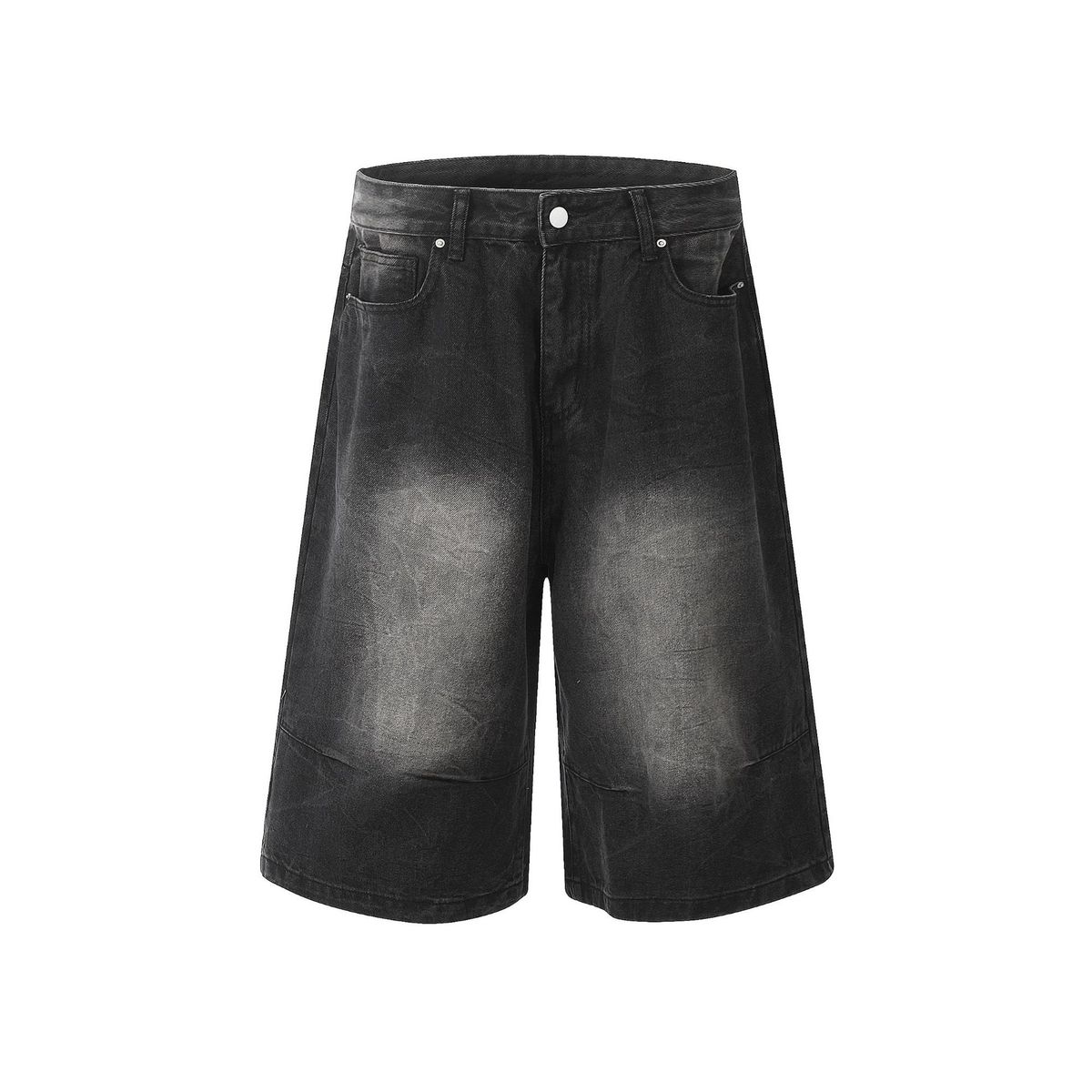 Men's Clothing Graffiti Camouflage Cropped Pants Summer Trendy Brand Pure Cotton Straight Tube Cropped Shorts For Men_viptrois.com