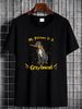 1Tee Mens My Patronus Is A Greyhound Dog T-Shirt Homme Versatile Casual Stretched Stylish Streetwear Slightly Soft Summer Breathable Graphic_viptrois.com