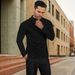 Men's Clothing Men's Thermal Long Sleeve T-Shirt - High Stretch Polyester, Slim Fit Mock Neck Base Layer For Winter, Black/Brown/White_viptrois.com