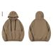 Heavyweight 420GSM Fleece Hoodie - Oversized Unisex Pullover With Drop Shoulder & Side Pockets For Men & Women_viptrois.com