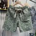 "Men's Premium Jacquard Shorts – Summer Loose Fit, Beach Casual, Mid-Length (Black/Green/Blue, M-5XL)"_viptrois.com