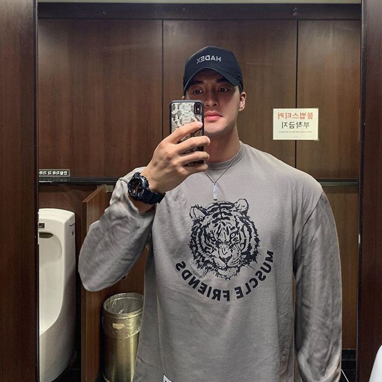 Big & Tall Men's Long Sleeve Workout Hoodie Loose Fit Stretch Cotton Blend Pullover for Gym Casual Wear_viptrois.com