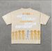 Men's Clothing Front And Back Printed Trendy Short Sleeved T Shirt_viptrois.com