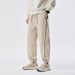 Men's Clothing Casual Sports Jogger Pants Spring Solid Color Khaki Versatile Cargo Pants Stylish Men's Bottoms_viptrois.com