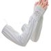 Light And Breathable Sunscreen Hand Sleeves Ice Silk Sleeves Women's Long UV Protection Arm Guards Loose Gloves_viptrois.com