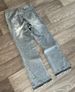 Fashionand Environmentally Friendly Fabrics American High Street Washed Retro Jeans Old Letter Embroidered Men's And Women's Wide-leg Rough-edge Pants_viptrois.com