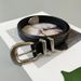 Fashionable retro silver buckle genuine leather belt unisex high-end first-layer cowhide belt ins style accessories_viptrois.com