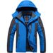 Men's Clothing Men's Fleece-Lined Waterproof Windproof Winter Jacket For Outdoor Sports Hiking Camping (Red, Black, Blue, Army Green)_viptrois.com