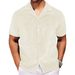 Men's Clothing Foreign Trade Cross Border New Large Size Shirts Men's Loose Trendy Short Sleeved Shirts Summer Lapel Shirts A0304_viptrois.com
