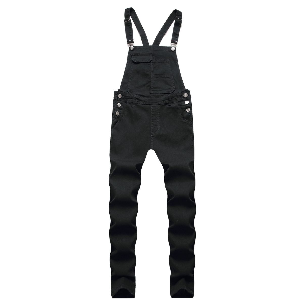 REPPUNK Men's Distressed Denim Overalls Slim Fit Multiple Pockets Straight Leg Jeans For Teens & Young Adults (6 Colors)_viptrois.com