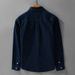 Autumn Simple Denim Versatile Men's Long Sleeved Shirt Casual Loose Men's Retro Youth Shirt_viptrois.com