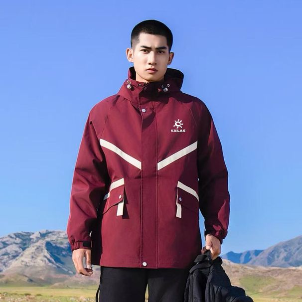 New Couple Sports Outdoor Hard Shell Jacket Waterproof Windproof Breathable Mountaineering Jacket For Men And Women_viptrois.com