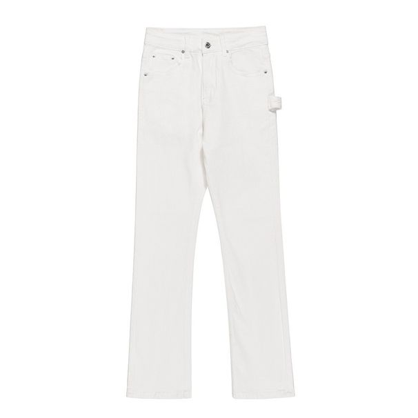 Men's Clothing Micro boot jeans men's loose casual solid color basic pants high street solid color pants wide leg trousers_viptrois.com