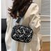 Halloween Gothic Skeleton Shoulder Bag - Trendy PU Crossbody Purse For Women, Stylish Small Square Handbag With Unique Stitching Design_viptrois.com