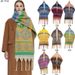 Unisex Looping yarn wool jacquard shawl shawl_viptrois.com
