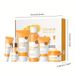 6pcs C Skincare Set, Rich In Vitamin C, Nourishes & Moisturizing All Types, Light Beige Care Kit With Cleanser, Toner,_viptrois.com