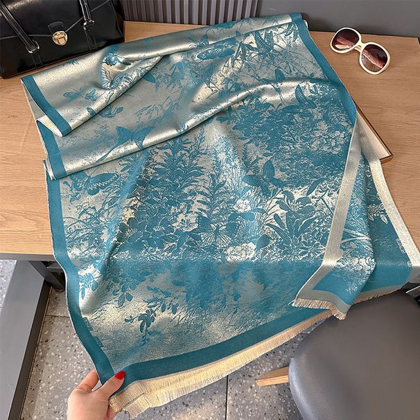 Unisex Scarf Fashion Butterfly Cashmere Scarf Dual-purpose Double-sided Air-conditioned Room Shawl Office Tencel Cotton Scarf_viptrois.com