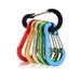 6pcs Mountaineering Buckle, Steel Small Carabiner Clips, Fishing Climbing Acessories, Outdoor Camping Multi Tool_viptrois.com