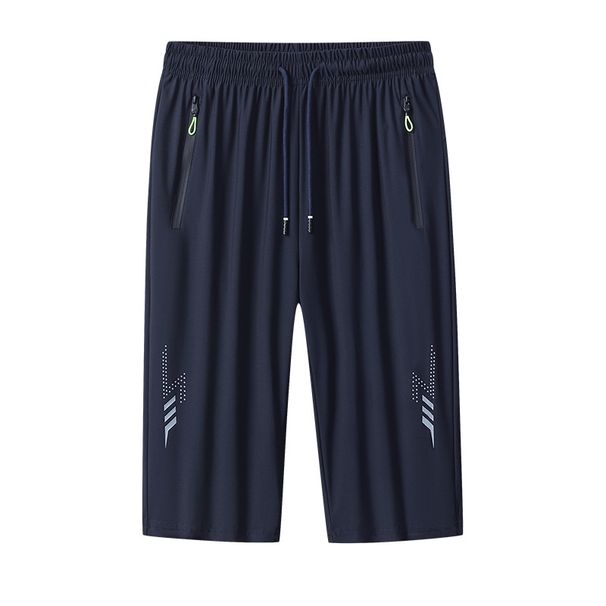 Men's Clothing Summer Men's Ice Silk Shorts Ice Sense Cropped Pants Quick Drying High Elastic Casual Shorts Men_viptrois.com