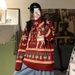 Pure Elk Christmas Gift Sweater For Men, Hong Kong Style, Japanese Retro Couple Knitwear, Autumn Winter Thickened Warm Top_viptrois.com