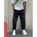 Men's 3-Stripe Jogger Pants Lightweight Breathable Stretch Fit Adjustable Drawstring Casual Streetwear Summer Stylish Contrast_viptrois.com