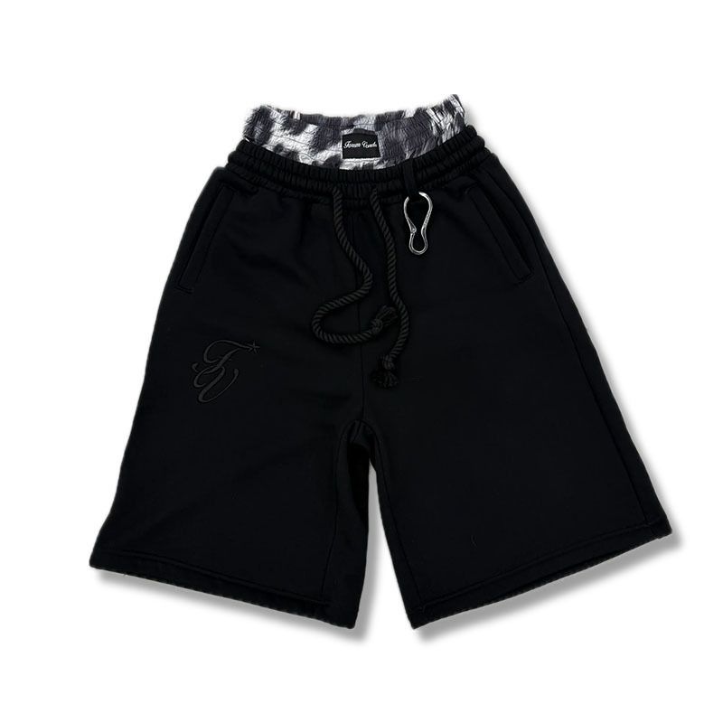 Men's Clothing Waist Shorts High Street Hip Hop Harajuku Casual Personality Shorts Drawstring Double Waist Shorts_viptrois.com