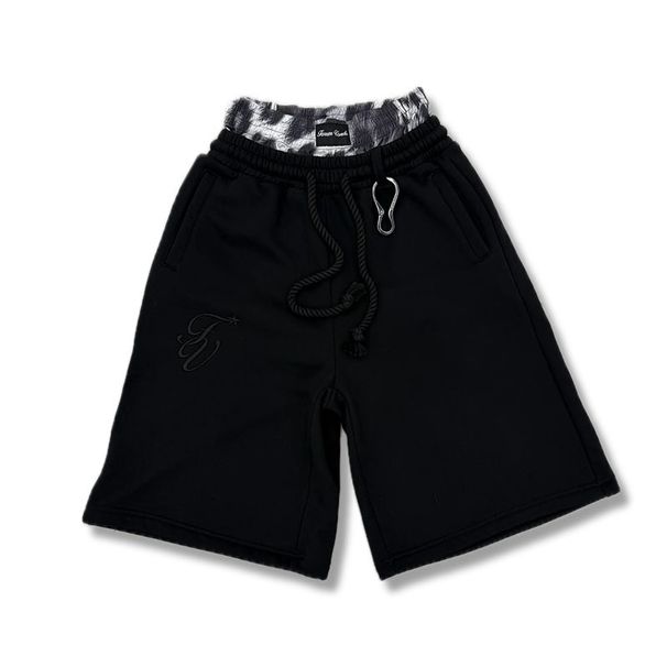 Men's Clothing Waist Shorts High Street Hip Hop Harajuku Casual Personality Shorts Drawstring Double Waist Shorts_viptrois.com