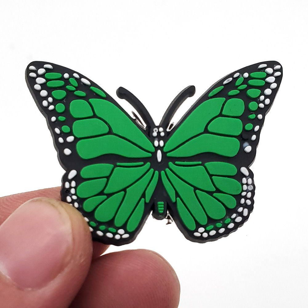 Butterfly Series Cartoon Decorative Buckle PVC Soft Rubber Shoes Buckle Shoes Flower Garden Shoes_viptrois.com