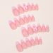 Wearable Pink French Pearl Bow Sweet Pure Desire Nail Art Nail Tips Wearable False Nails_viptrois.com