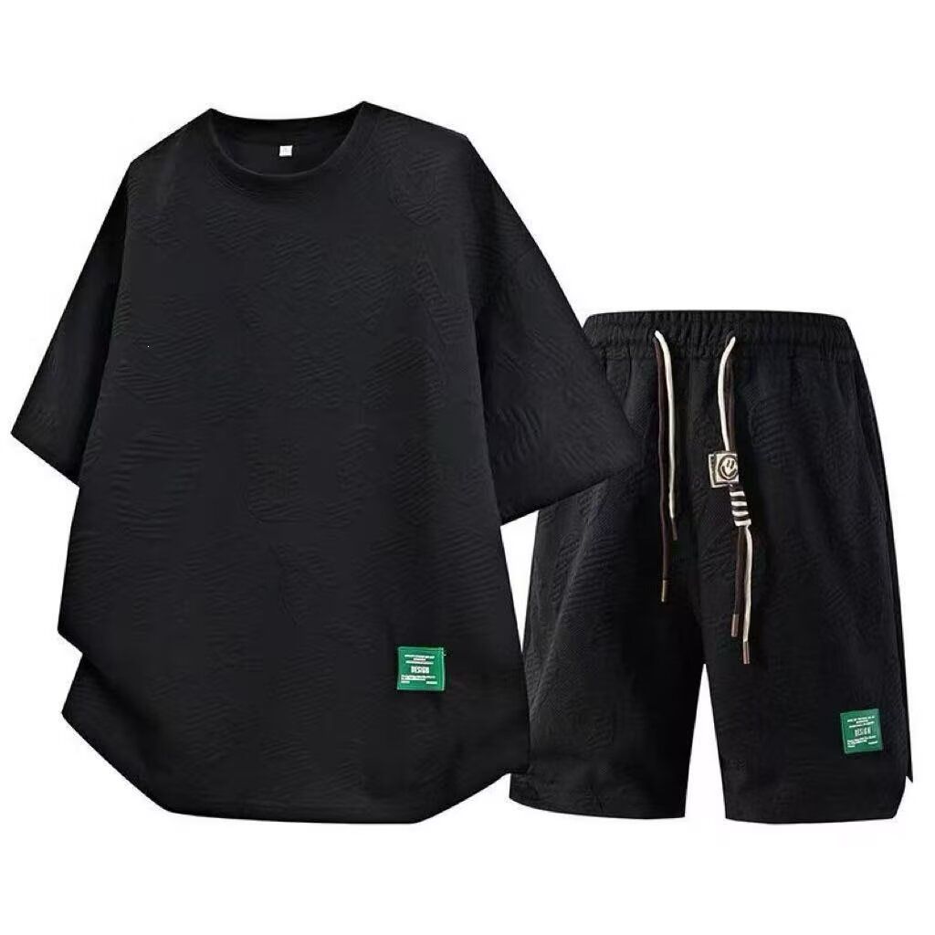 Men's 2-Piece Short Sleeve T-Shirt & 5-Inch Shorts Set | Casual Athletic Summer Outfit | Soft Breathable Fabric | Multiple Colors_viptrois.com