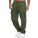 "Men's Tactical Cargo Pants – Durable Outdoor Workwear With Multi-Pocket Design For Hiking, Commuting & Casual Wear (Khaki/Black/Navy/Army Green)"_viptrois.com