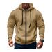 Spring And Autumn Men's Sweatshirt Hoodie Zipper Multi Pocket Embroidered Badge Cardigan Sports Leisure Sweatshirt_viptrois.com