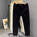 Men's Casual Work Pants - Slim Fit Stretch Cotton Chino Trousers For Spring & Summer, Comfortable Elastic Waist, Breathable & Washable_viptrois.com