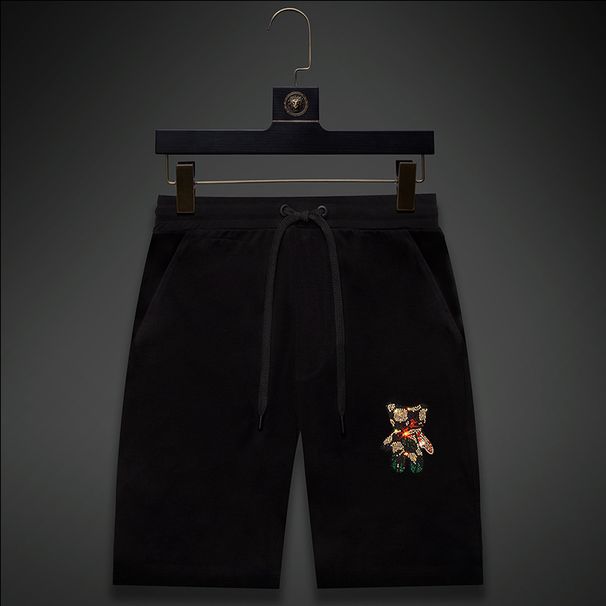 Men's Clothing Summer Men's Pants Hot Diamond Bear Couple Shorts Casual Sports Drape Ice Silk Youth Five Points_viptrois.com